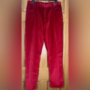 St. John's Bay Red Velvet Pants